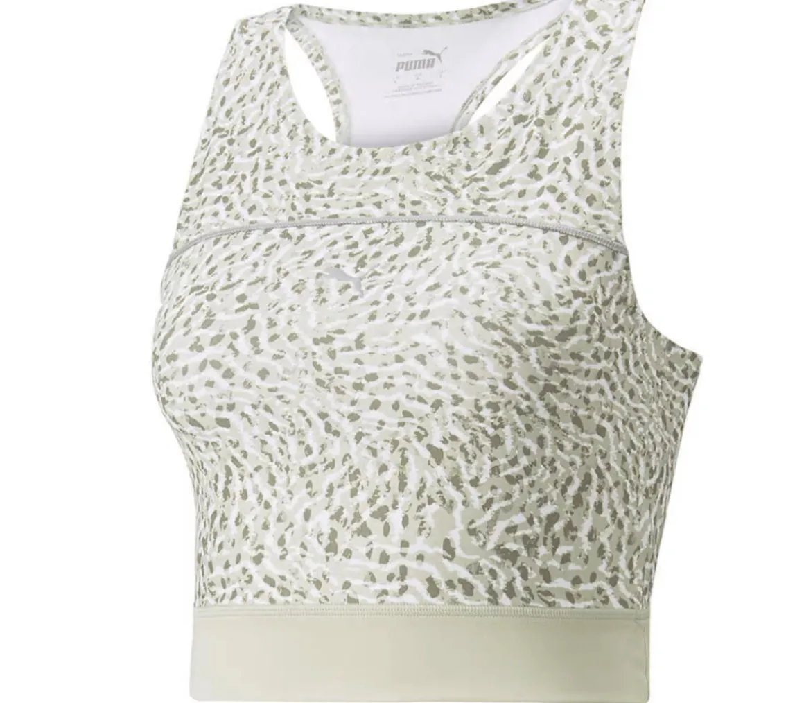 Run High Shine Crop Tank